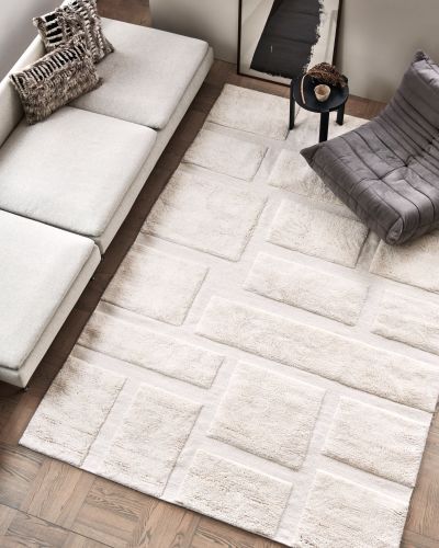 Bricks ivory – håndvevd ullteppe