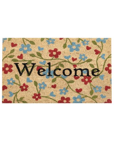 Ruco print Welcome Natural – dørmatte av kokos