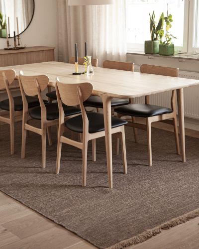 Nejd brown – håndvevd ullteppe