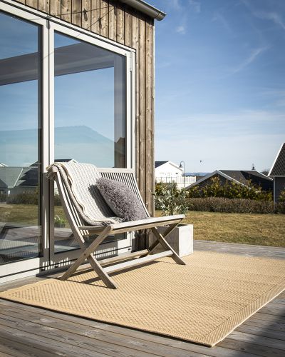 Valetta beige - flatvevd teppe