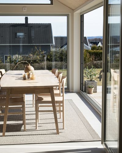 Valetta grå - flatvevd teppe