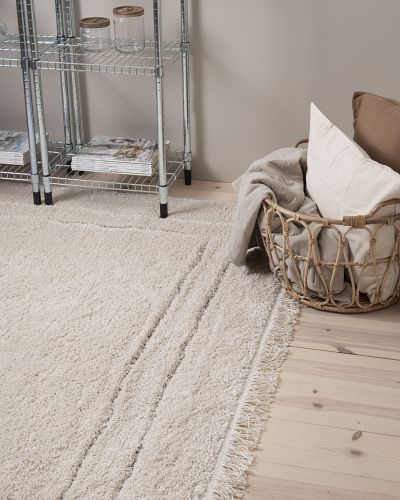 Berber Frame hvit - ryeteppe