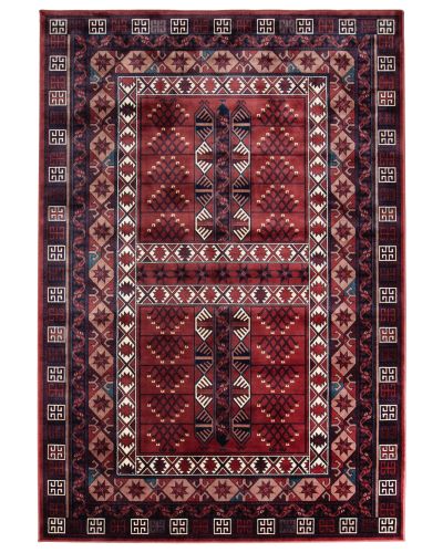 Vintage orient-red – kunstsilketeppe