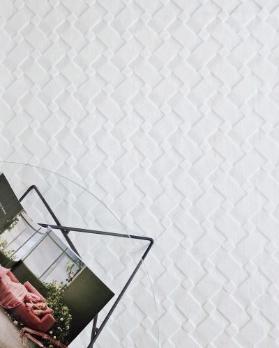 Castello Diamond hvit – maskinvevd teppe