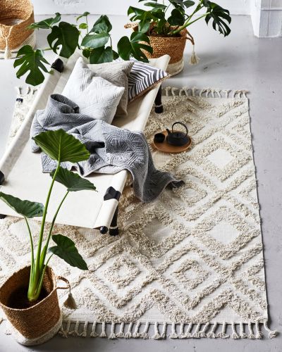 Copenhagen wool ivory – håndvevd ullteppe 