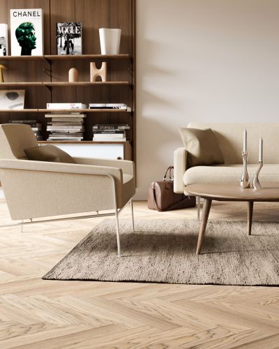 Cotton rug nougat/beige/brun – fillerye