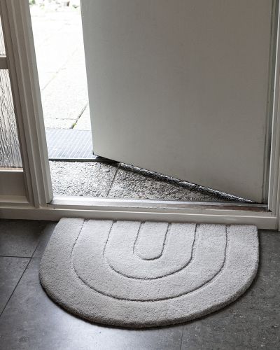 Curve grå - dørmatte