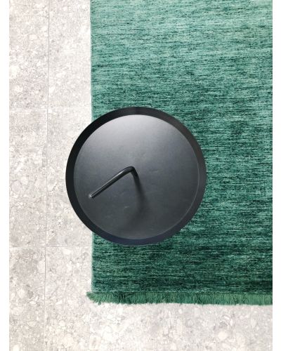 Drama handloom verdant green - håndvevd teppe med lugg