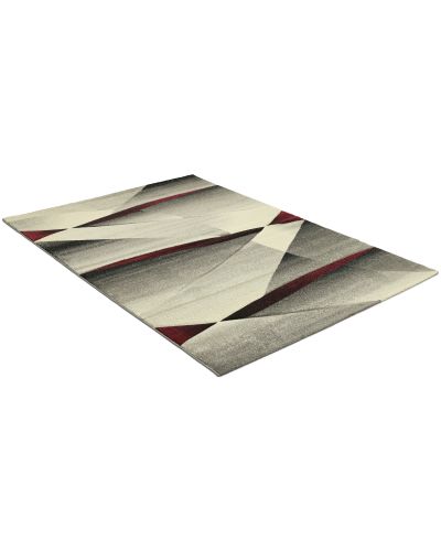 Rubin Modern vinrød - maskinvevd teppe