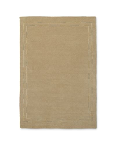 Lines beige - håndknyttet teppe