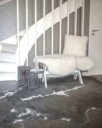 Grim Mountain grey/white – kunstig kuskinn