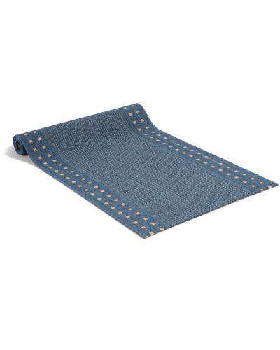 Rut blå - løper metervare