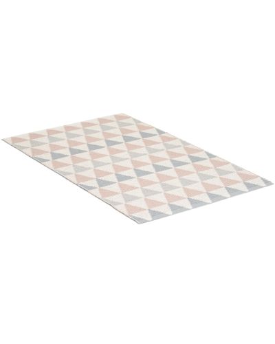 Tribus rosa/grå - plastteppe