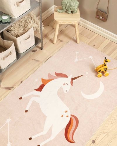 Unicorn beige - barneteppe