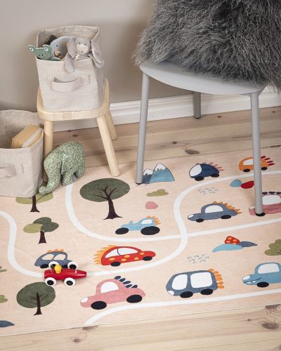 Vroom beige - barneteppe