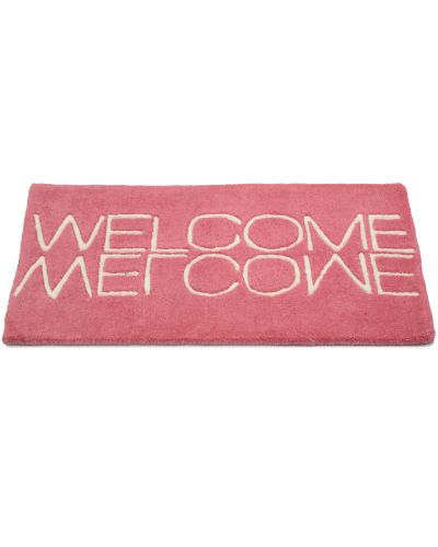 Welcome rosa - dørmatte