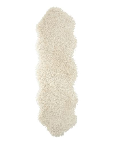 Wooly beige - kunstig dobbelt saueskinn
