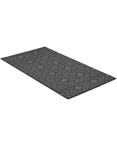 Moderno svart - teppe med gummibakside