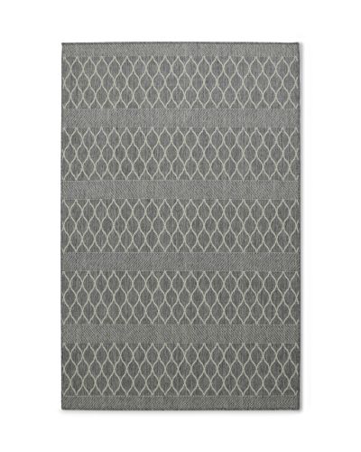Madrid Bell grå/hvit – teppe med gummiert underside