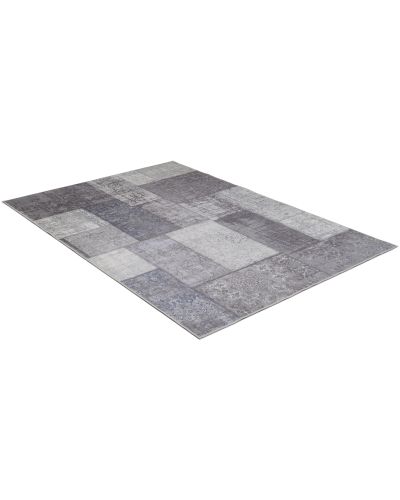 Patch grå - maskinlagd teppe