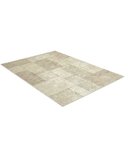 Patch beige - maskinlagd teppe