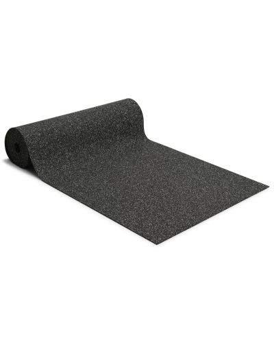 Comfort svart/grå - gummimatta/gymmatta på metervara