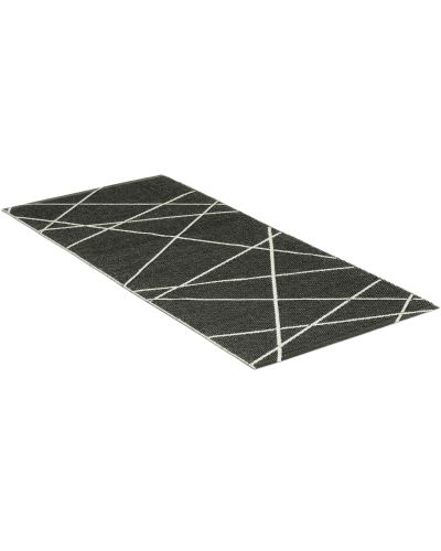 Line svart/hvit - plastteppe