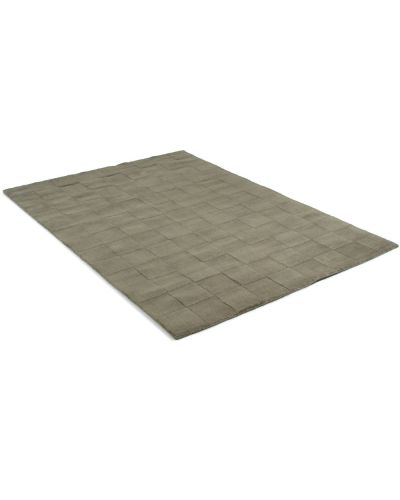 Luzern grå - håndtuftet teppe i ull