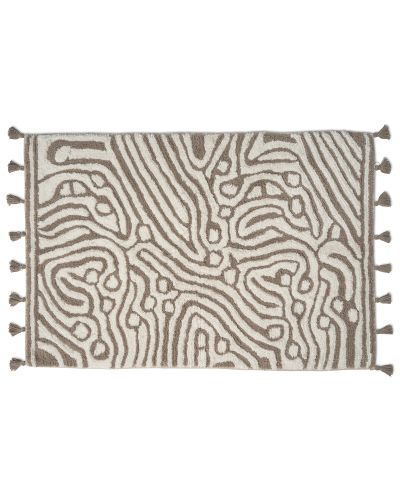 Maze simply taupe/hvit - baderomsmatte