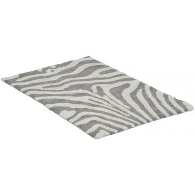 Zebra simply titan/hvit - baderomsmatte