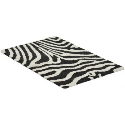 Zebra simply svart/hvit - baderomsmatte
