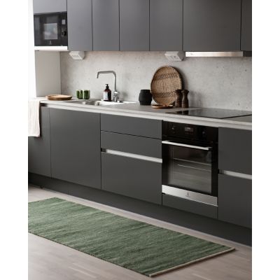 Stil dark green – håndvevd ullteppe