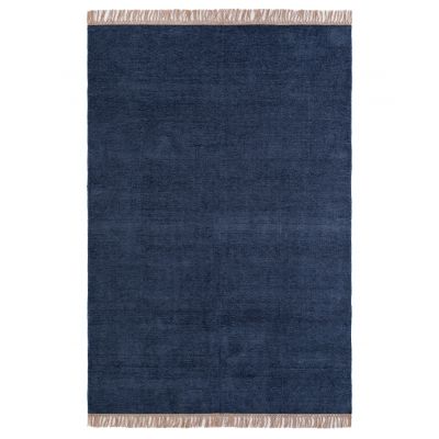 Dover denim blue – håndvevd viskoseteppe