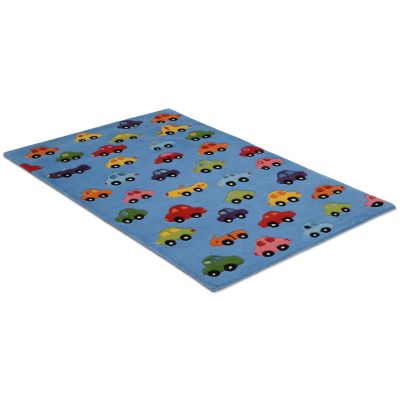 Cars blå - barneteppe