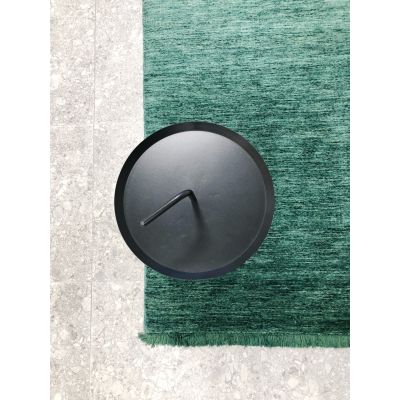 Drama handloom verdant green - håndvevd teppe med lugg