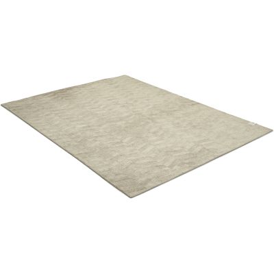 Chevron aluminium - håndvevet ull- og viskoseteppe