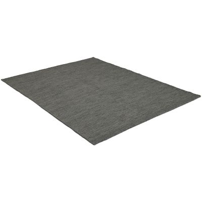 Jylland dark grey - håndvevd ullteppe
