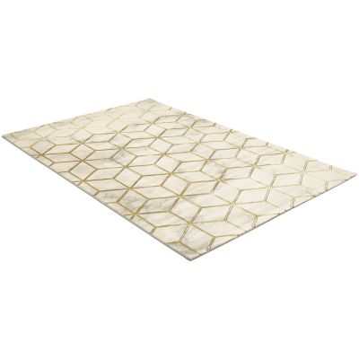 Diamond Cube gull - maskinvevd teppe