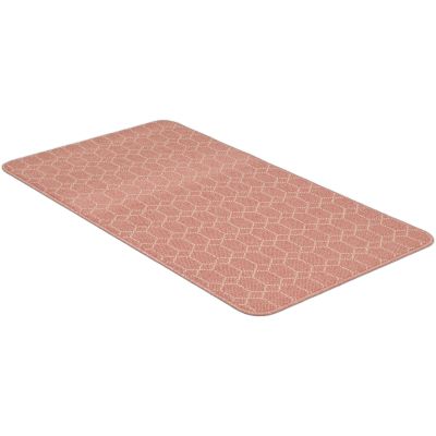 Naxos rosa - teppe med gummibakside
