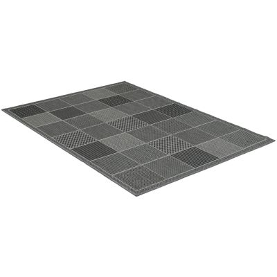 Taverna grey/black - flatvevd teppe