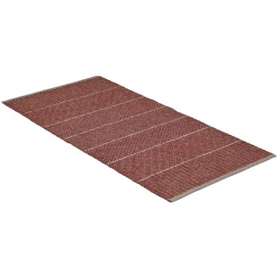 Alice mix vinrød - plast- og garnteppe