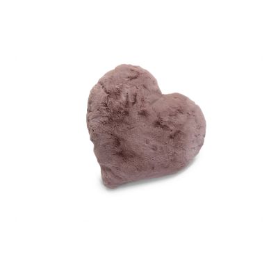 Fluffy heart rosa - pute av syntetisk materiale