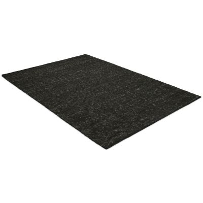 Diamond black - håndvevet ullteppe