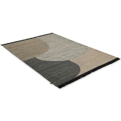 Eik charcoal - håndvevd ullteppe