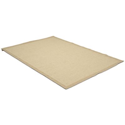 Malta beige - håndvevd ullteppe