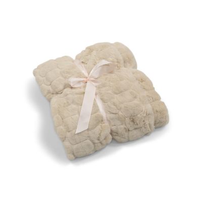 Bubble beige – pledd i kunststoff
