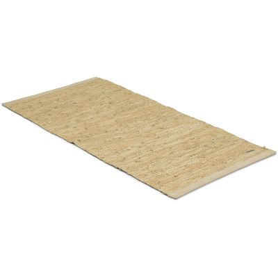Leather rug beige - fillerye