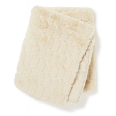 Bubble beige – pledd i kunststoff