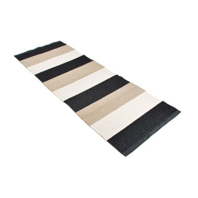 Klara Soft svart/beige - plast- og garnteppe