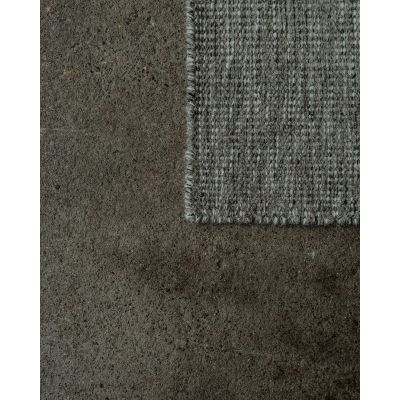 Kolding medium grey – håndvevd ullteppe 